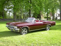 Chevrolet Impala 1965 Cabriolet Red Brown: Image