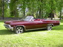Chevrolet Impala 1965 Cabriolet Red Brown: Image